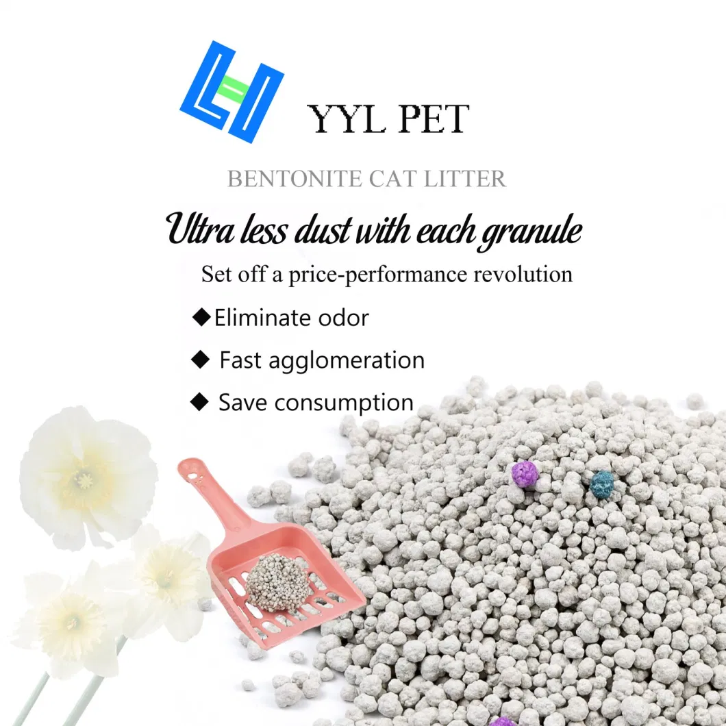 Ultra Less Dust and Strong Clump Bentonite Cat Litter/Tofu Cat Litter/ Pine Wood Cat Litter/ Silica Gel Cat Litter/Cassava Cat Litter