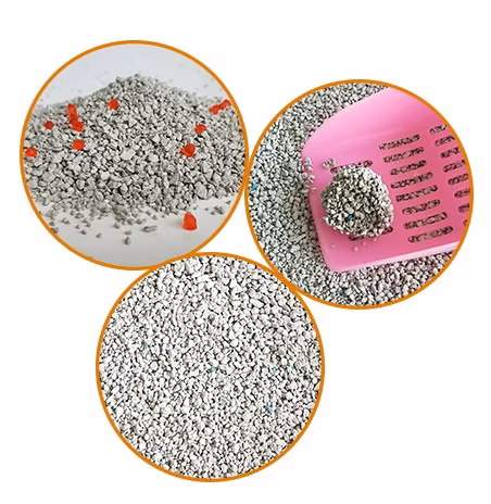 低ダストの丸いベントナイト猫砂